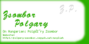 zsombor polgary business card